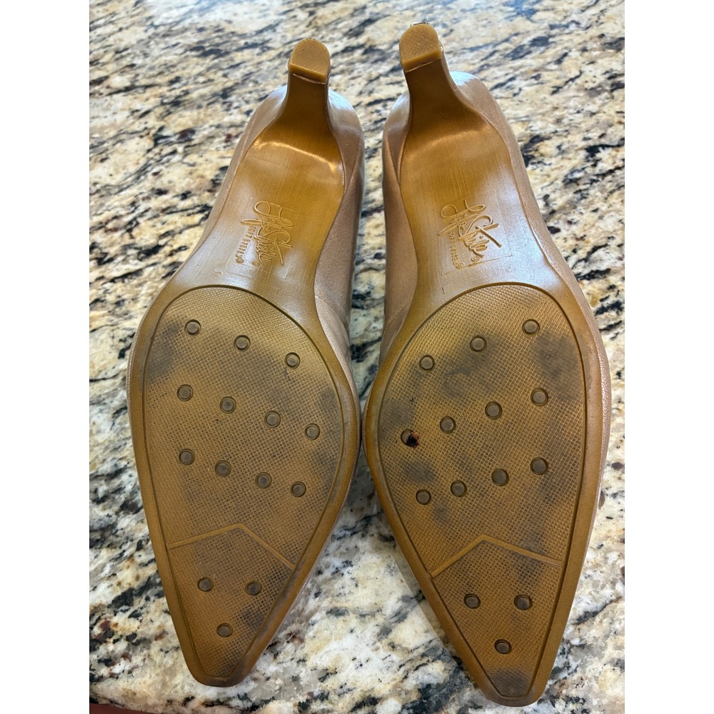 LifeStride Klarissa Pumps Women 10 Bronze Excellent Metallic Kitten Heel Pointed